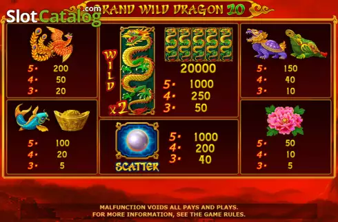 Скрин7. Grand Wild Dragon 20 слот