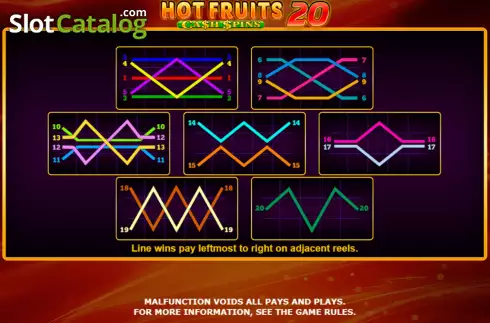 Скрин6. Hot Fruits 20 Cash Spins слот