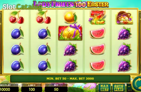 Скрин3. Lady Fruits 100 Easter слот