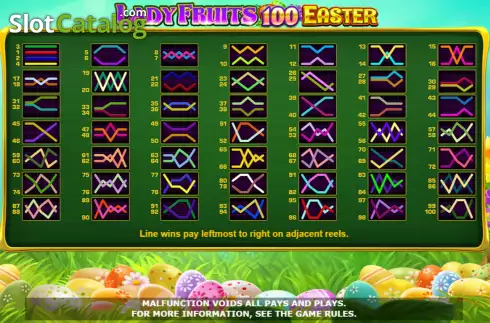 Скрин9. Lady Fruits 100 Easter слот