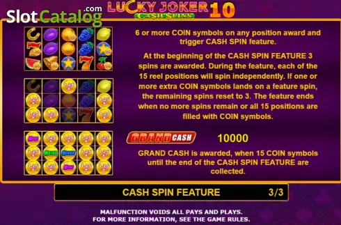 Скрин9. Lucky Joker 10 Cash Spins слот