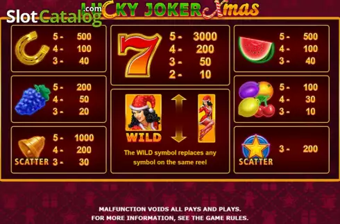 Скрин6. Lucky Joker Xmas слот