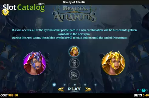 Скрин4. Beauty of Atlantis слот