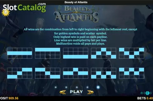 Скрин8. Beauty of Atlantis слот