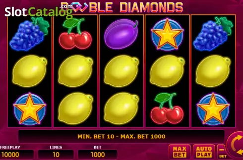 Скрин2. Double Diamonds слот