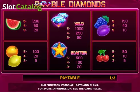 Скрин5. Double Diamonds слот