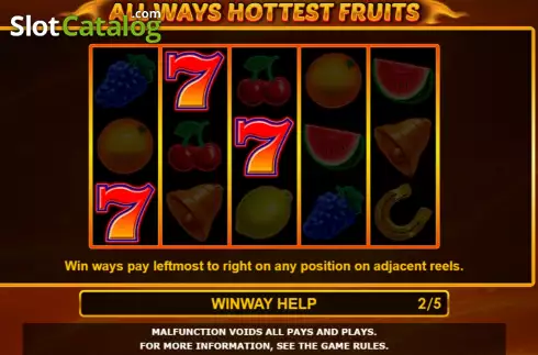 Скрин6. All Ways Hottest Fruits слот