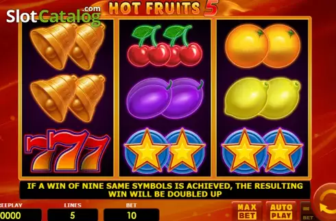 Скрин2. Hot Fruits 5 (Amatic Industries) слот