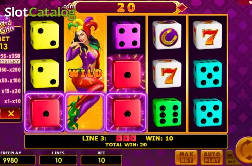 Скрин4. Lucky Joker Dice Extra Gifts слот