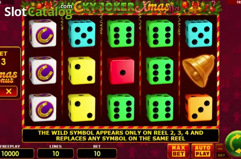 Скрин2. Lucky Joker Xmas Dice слот