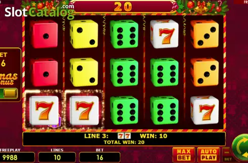 Скрин4. Lucky Joker Xmas Dice слот