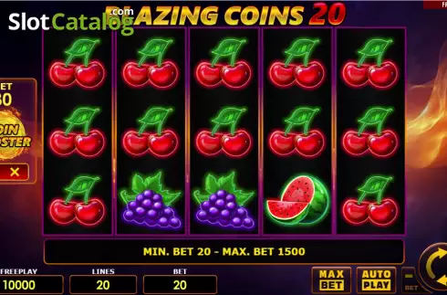 Скрин2. Blazing Coins 20 слот