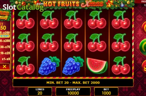 Скрин2. Hot Fruits Xmas слот