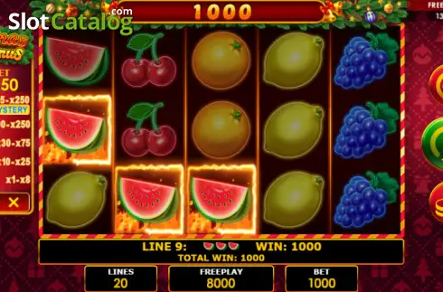Скрин3. Hot Fruits Xmas слот