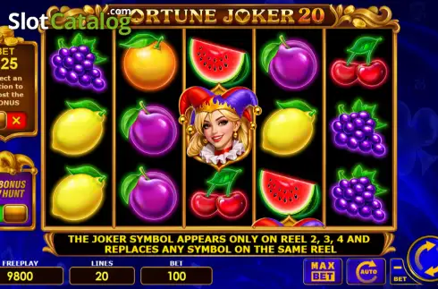 Скрин2. Fortune Joker 20 слот