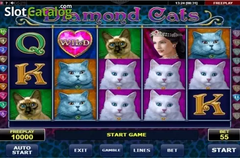Скрин6. Diamond Cats слот