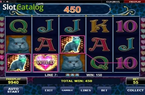 Скрин8. Diamond Cats слот