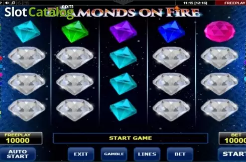 Скрин5. Diamonds On Fire слот