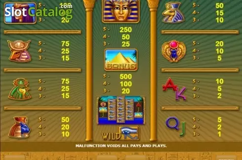 Скрин2. Eye Of Ra (Amatic Industries) слот