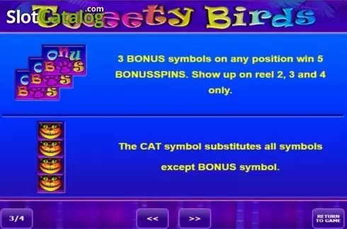 Скрин4. Tweety Birds слот