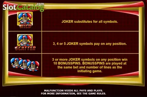Скрин9. Golden Joker (Amatic Industries) слот