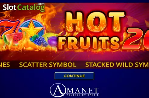Скрин2. Hot Fruits 20 (Amatic Industries) слот