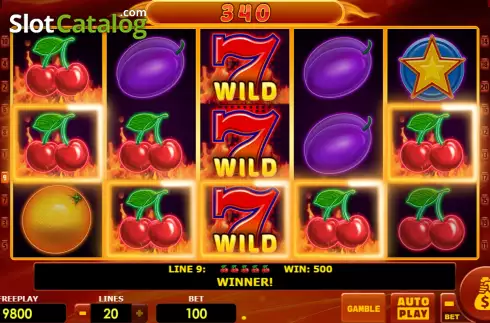 Скрин4. Hot Fruits 20 (Amatic Industries) слот