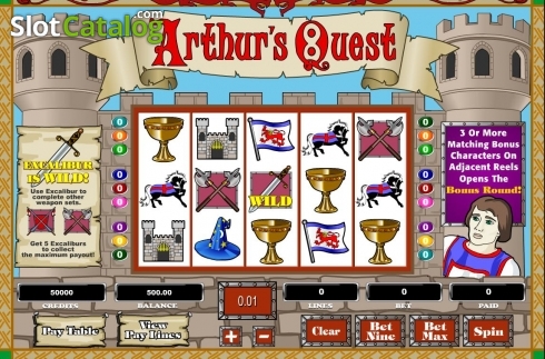 Скрин2. Arthur's Quest слот