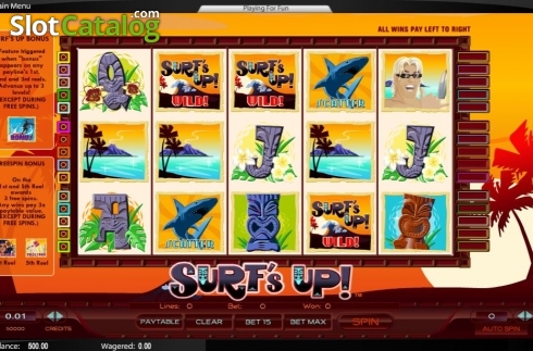 Скрин2. Surfs Up слот