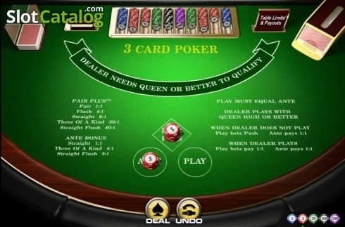 Скрин2. Three Card Poker (Amaya) слот