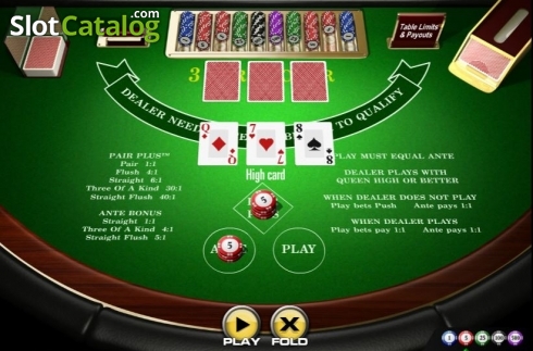 Скрин3. Three Card Poker (Amaya) слот