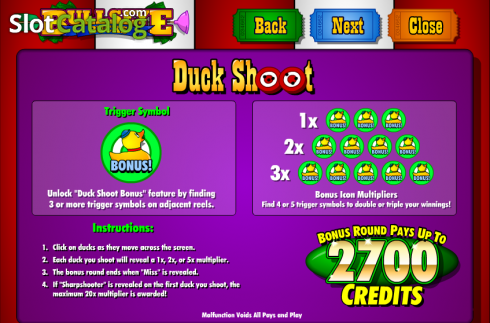 Скрин6. Bullseye Bucks слот