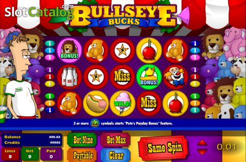Скрин7. Bullseye Bucks слот