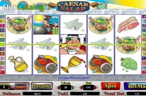 Скрин5. Caesar Salad слот