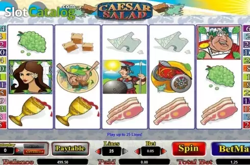 Скрин4. Caesar Salad слот