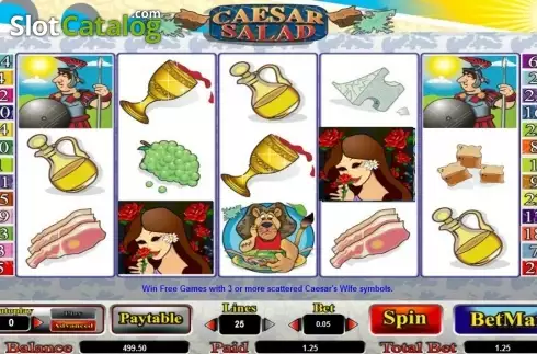 Скрин6. Caesar Salad слот