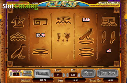 Скрин7. Cleo Queen of Egypt слот