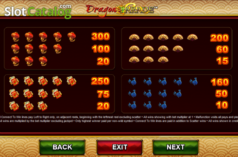 Скрин5. Dragon Parade слот