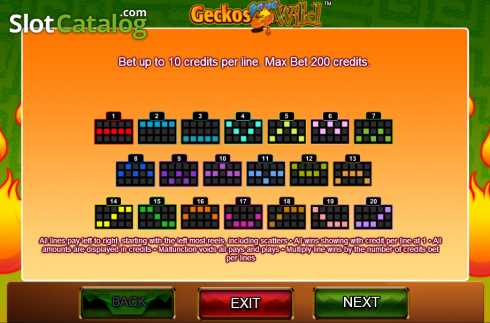 Скрин2. Geckos Gone Wild слот