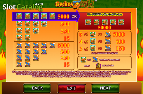 Скрин3. Geckos Gone Wild слот