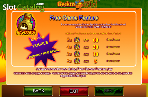 Скрин6. Geckos Gone Wild слот