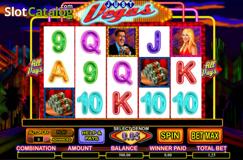 Скрин4. Just Vegas слот
