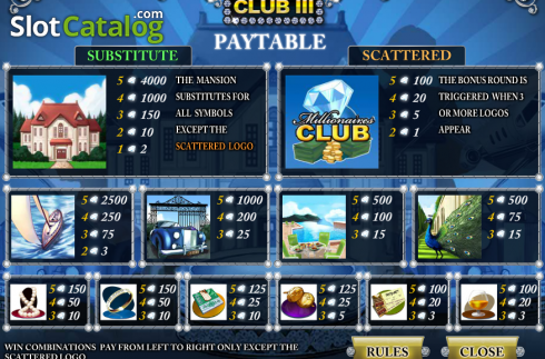 Скрин2. Millionaires Club III слот