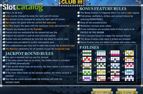 Скрин3. Millionaires Club III слот