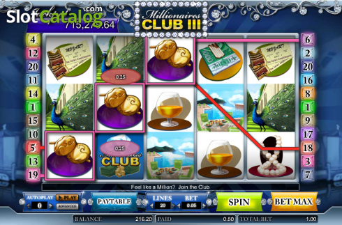 Скрин6. Millionaires Club III слот