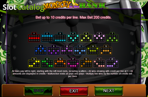 Скрин2. Monkey in the Bank слот