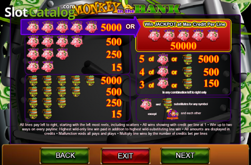 Скрин3. Monkey in the Bank слот