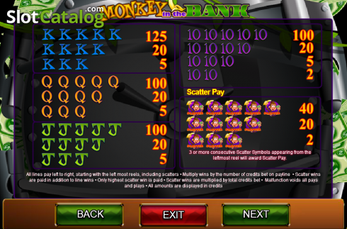 Скрин5. Monkey in the Bank слот