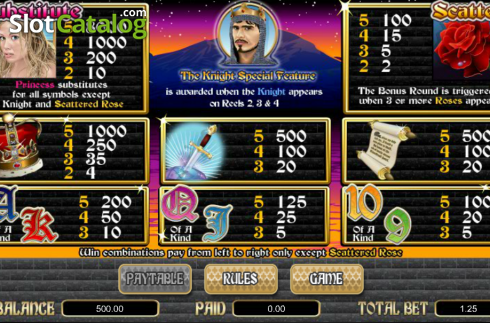 Скрин2. Quest of Kings слот
