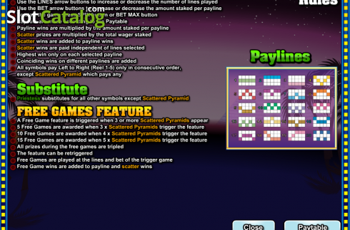 Скрин3. Platinum Pyramid слот